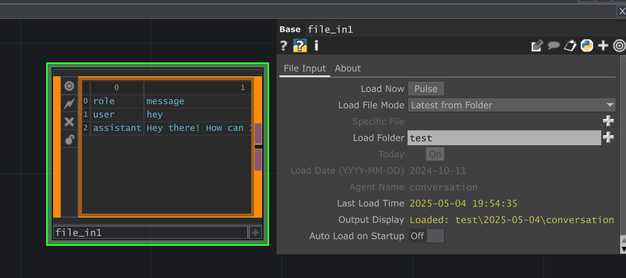 File In Operator UI