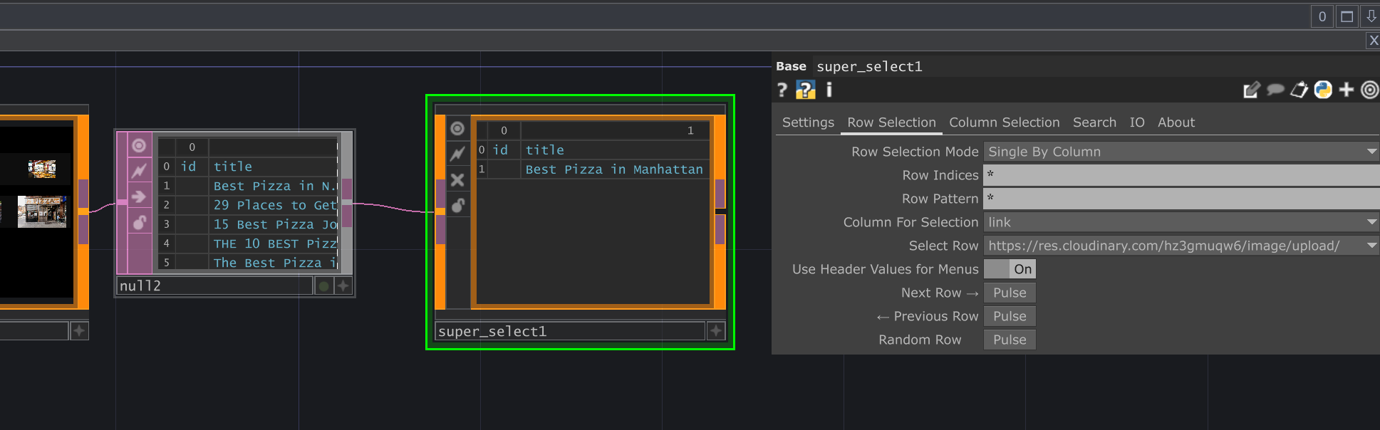 Super Select Operator UI